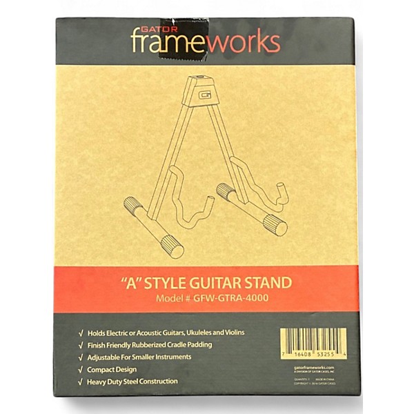 Used Gator Frameworks A STYLE GUITAR STAND Guitar Stand