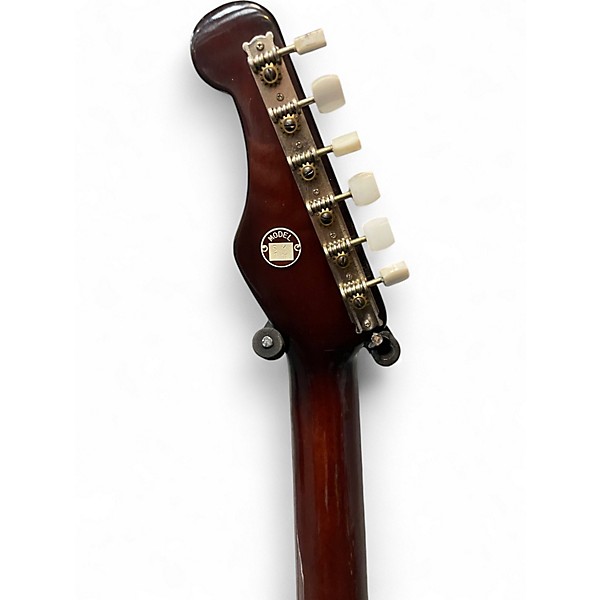 Vintage 1966 Teisco beltone Natural Solid Body Electric Guitar