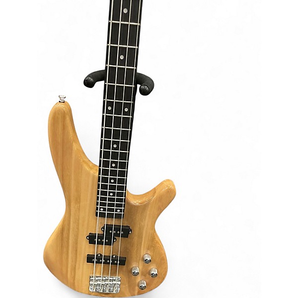 Used Klaxton WOODTONE Natural Electric Bass Guitar