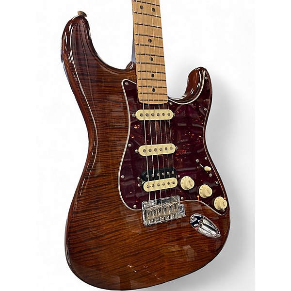 Used Fender Rarities Collection Flame Maple Top Stratocaster Trans Brown Solid Body Electric Guitar