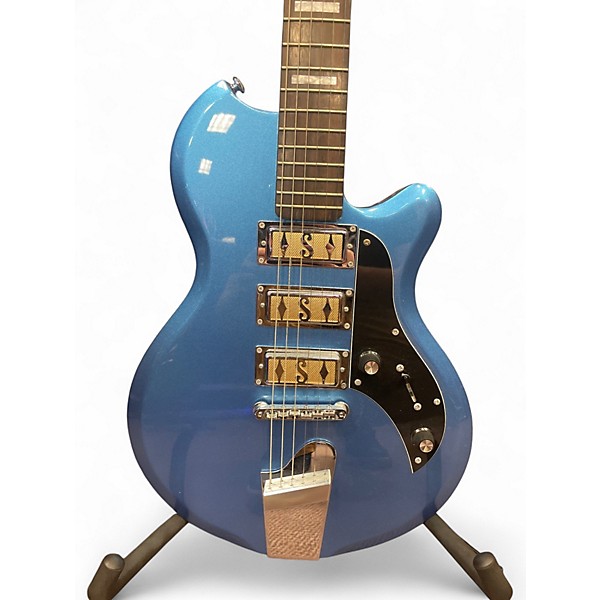 Used Supro 2030BM Hampton Blue Solid Body Electric Guitar