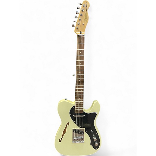 Used Squier Classic Vibe 70s Thinline Telecaster Cream Hollow Body Electric Guitar