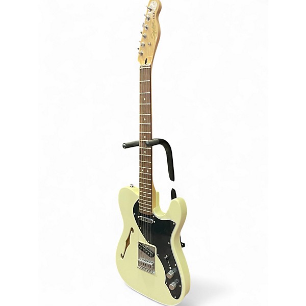 Used Squier Classic Vibe 70s Thinline Telecaster Cream Hollow Body Electric Guitar