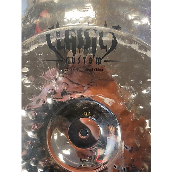 Used MEINL 18in Classic Custom Extreme Metal China Brilliant Cymbal