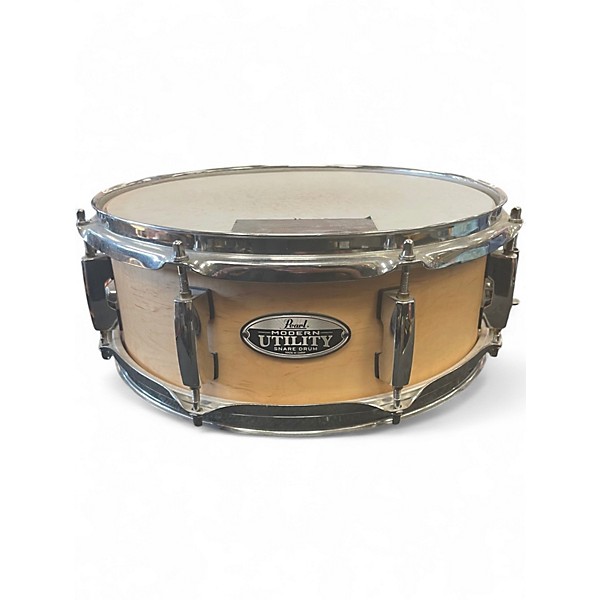 Used Pearl 13X4.5 Modern Utility Maple Snare Natural Drum