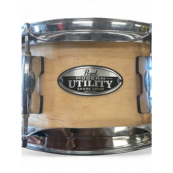 Used Pearl 13X4.5 Modern Utility Maple Snare Natural Drum