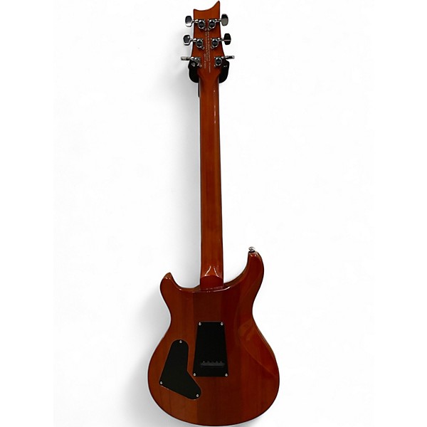 Used PRS ZEBRA WOOD SE CUSTOM 24 Cherry Sunburst Solid Body Electric Guitar