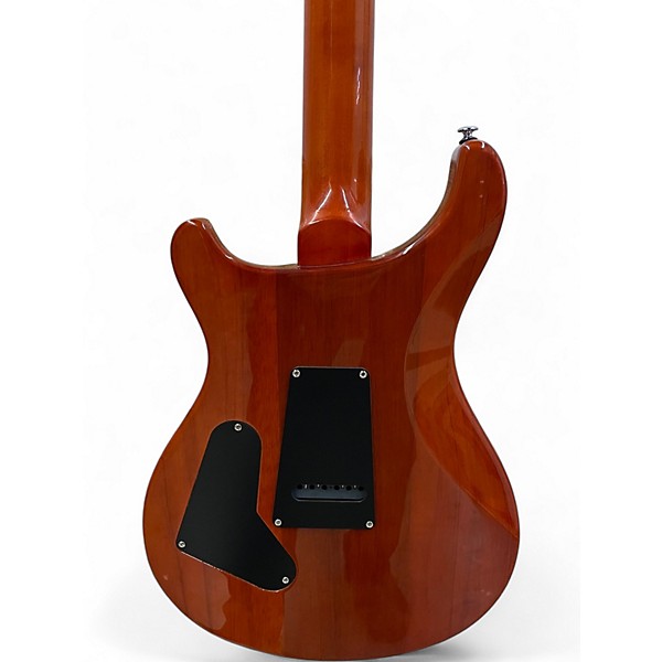 Used PRS ZEBRA WOOD SE CUSTOM 24 Cherry Sunburst Solid Body Electric Guitar
