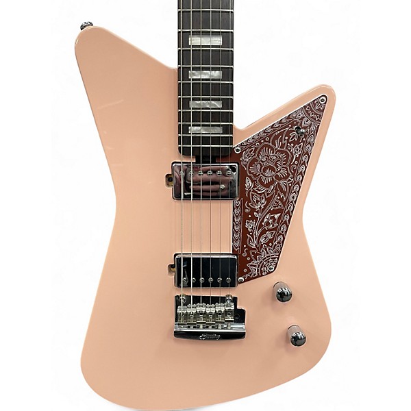 Used Sterling by Music Man Mariposa Shell Pink Solid Body Electric Guitar