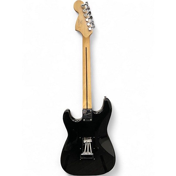 Used Squier Standard Stratocaster Black Solid Body Electric Guitar