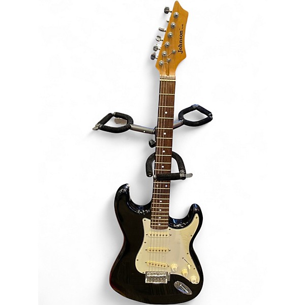 Used AXL JOHNSON STRAT Black Solid Body Electric Guitar