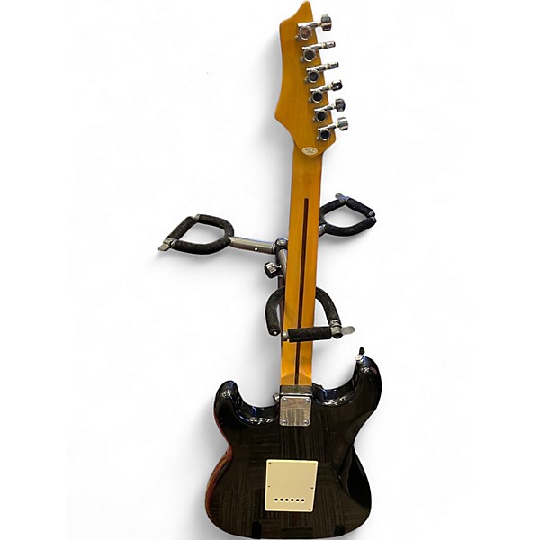 Used AXL JOHNSON STRAT Black Solid Body Electric Guitar