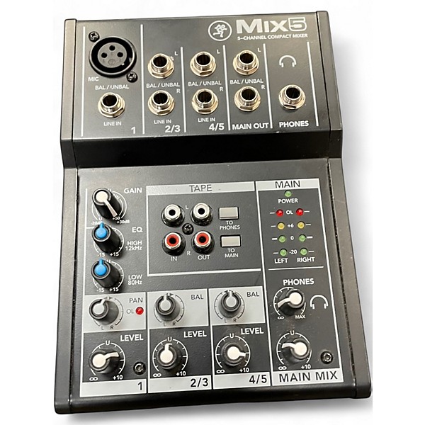 Used Mackie Mix5 Powered Mixer
