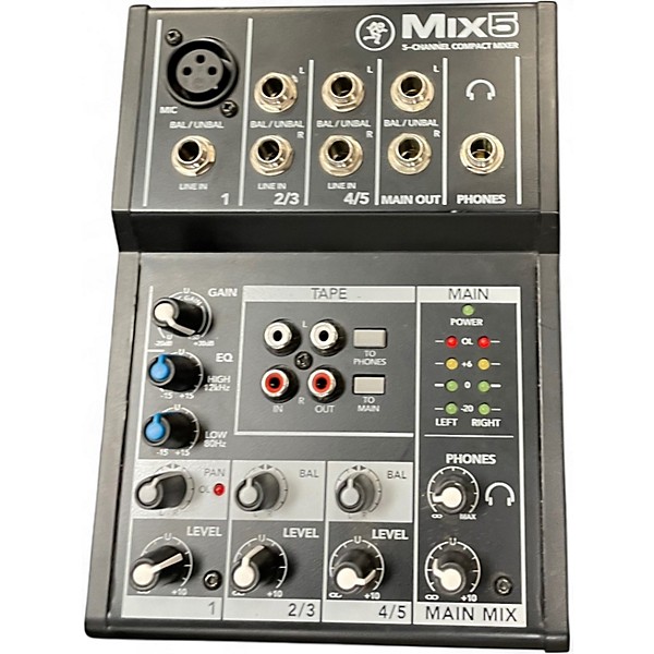 Used Mackie Mix5 Powered Mixer