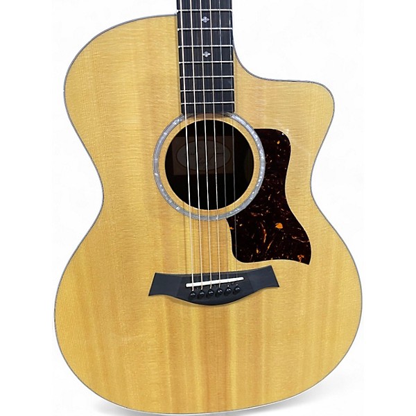 Used Taylor 214CE Deluxe Natural Acoustic Electric Guitar