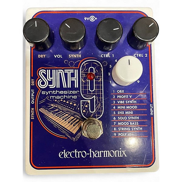 Used Electro-Harmonix SYNTH9 Synthesizer Effect Pedal