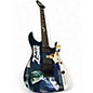 Used ESP LTD Kirk Hammett Signature White Zombie Custom Graphic Solid Body Electric Guitar thumbnail