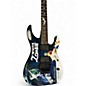 Used ESP LTD Kirk Hammett Signature White Zombie Custom Graphic Solid Body Electric Guitar
