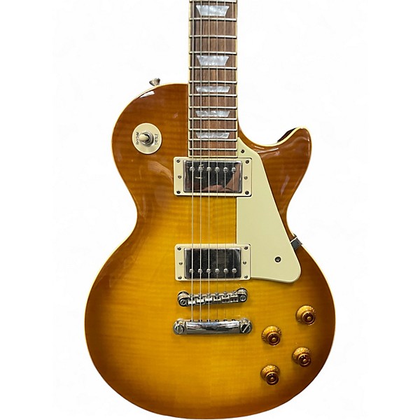Used Epiphone Les Paul Standard Pro 2 Tone Sunburst Solid Body Electric Guitar