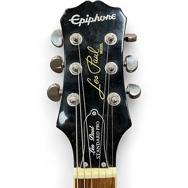 Used Epiphone Les Paul Standard Pro 2 Tone Sunburst Solid Body Electric Guitar