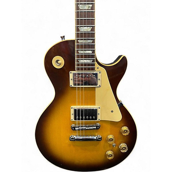Vintage 1977 Gibson Les Paul Standard 2 Color Sunburst Solid Body Electric Guitar