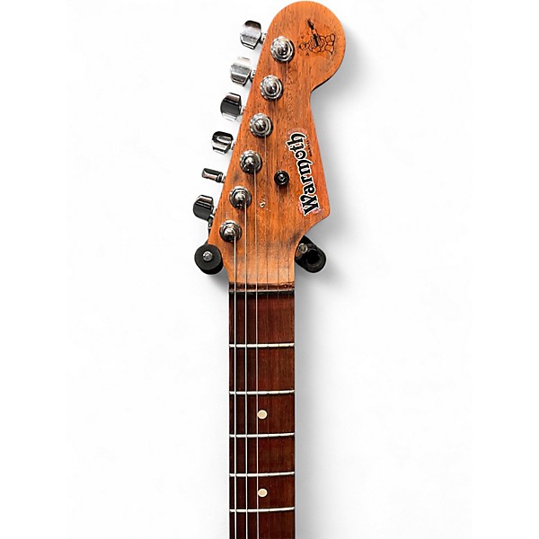 Used Warmoth stratocaster Shoreline Gold Solid Body Electric Guitar