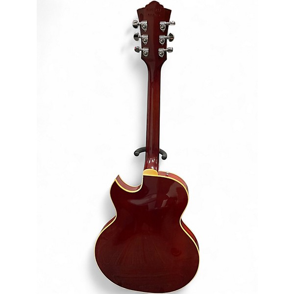 Used 1990s Guild Starfire II Trans Red Hollow Body Electric Guitar
