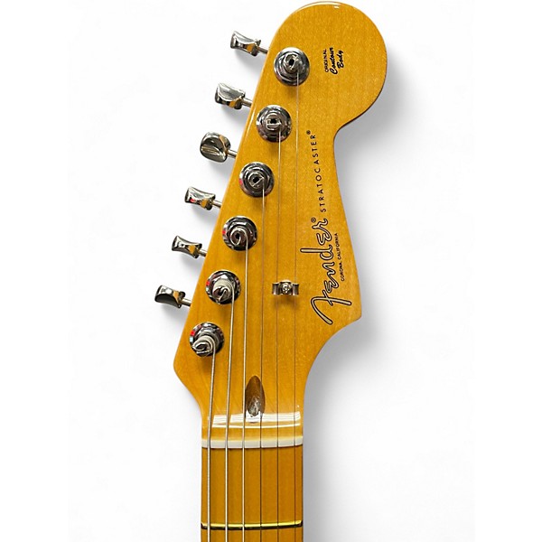 Used Fender American Classic Stratocaster HHS faded black Black Solid Body Electric Guitar