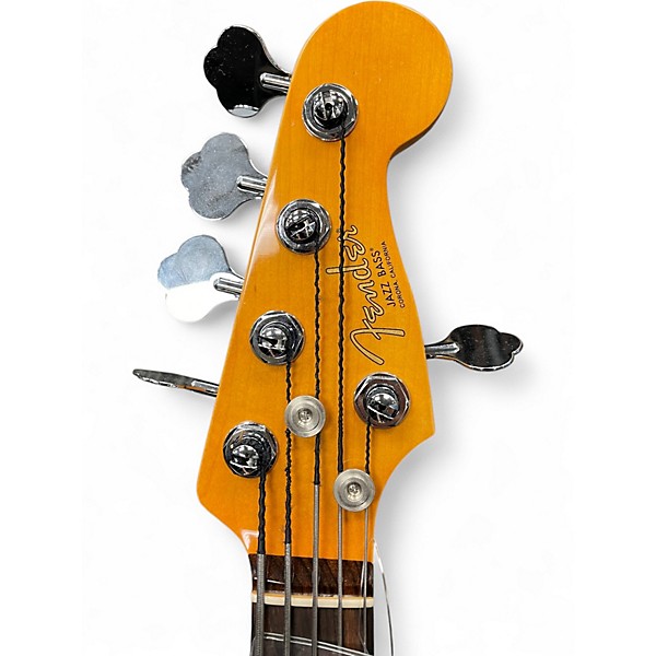 Used Fender American Professional Jazz Bass 5str Olympic White Electric Bass Guitar