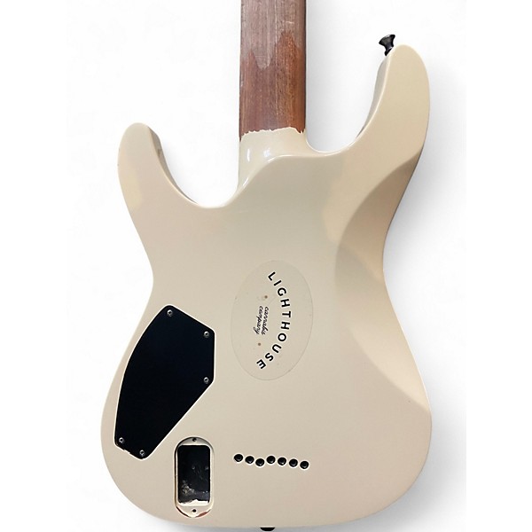 Used Schecter Guitar Research C7 Blackjack Alpine White Solid Body Electric Guitar