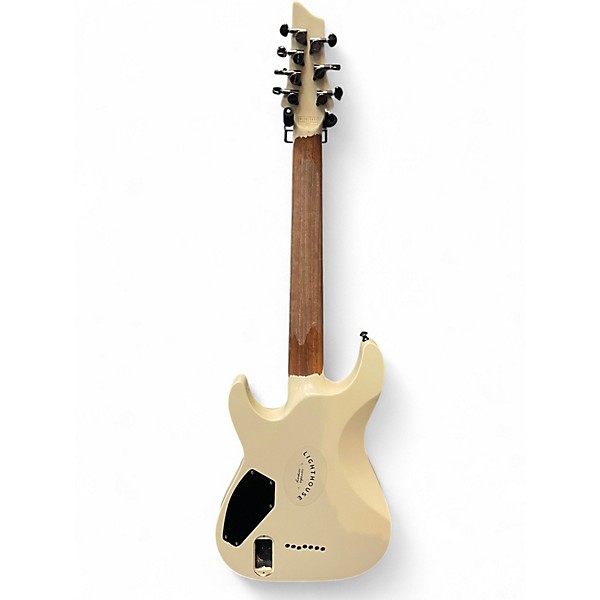 Used Schecter Guitar Research C7 Blackjack Alpine White Solid Body Electric Guitar