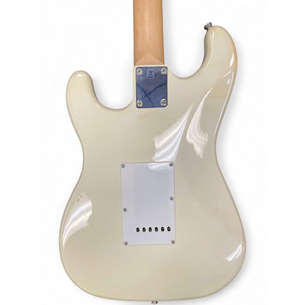 Used Starcaster by Fender Stratocaster Vintage White Solid Body Electric Guitar