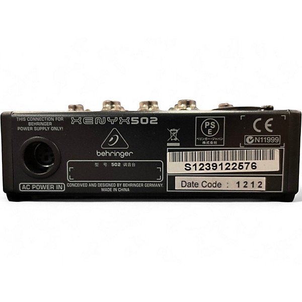 Used Behringer Xenyx 502 Unpowered Mixer