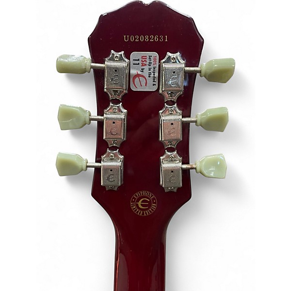 Used Epiphone Les Paul Custom Red Solid Body Electric Guitar