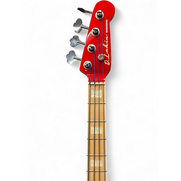Used D. Lakin Bob Glaub Candy Apple Red Electric Bass Guitar