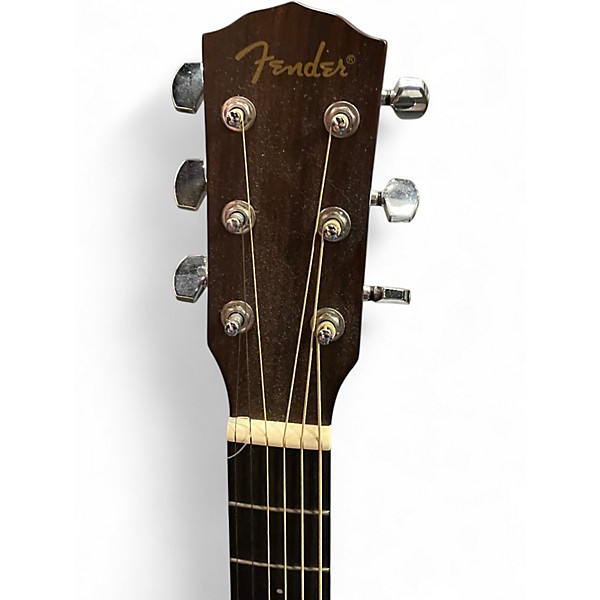 Used Fender CD100 Left Handed Natural Acoustic Guitar