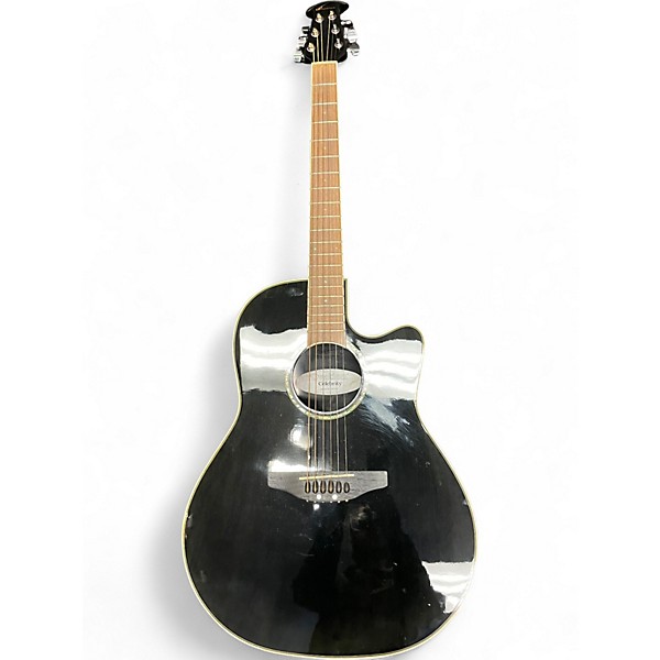 Used Ovation GC057 Celebrity Black Acoustic Electric Guitar