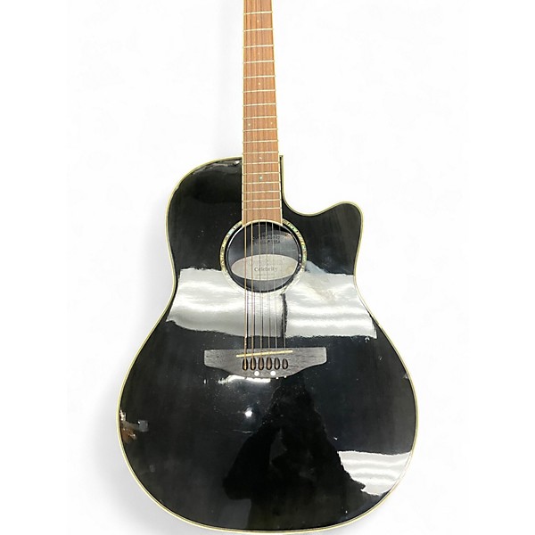 Used Ovation GC057 Celebrity Black Acoustic Electric Guitar