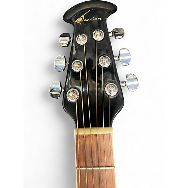 Used Ovation GC057 Celebrity Black Acoustic Electric Guitar