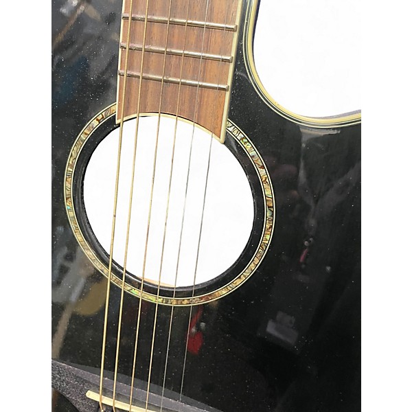 Used Ovation GC057 Celebrity Black Acoustic Electric Guitar