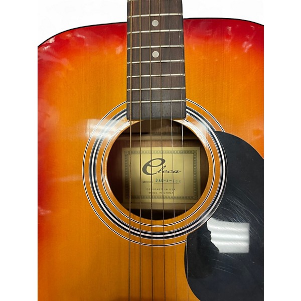 Used Eleca DAG3SUN 2 Tone Sunburst Acoustic Guitar