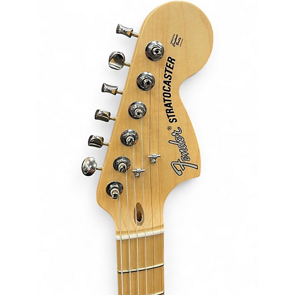 Used Fender American Performer Stratocaster HSS Black Solid Body Electric Guitar