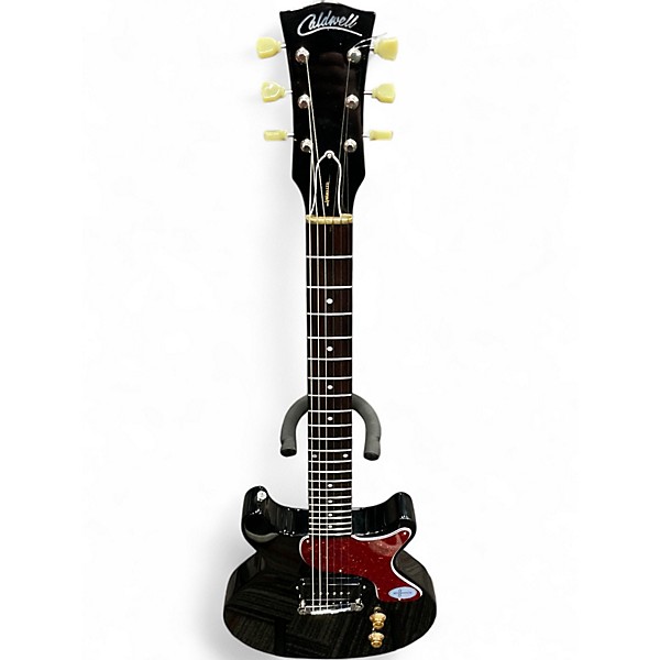 Used Caldwell MC CUSTOM DOUBLE CUT P90 Ebony Solid Body Electric Guitar