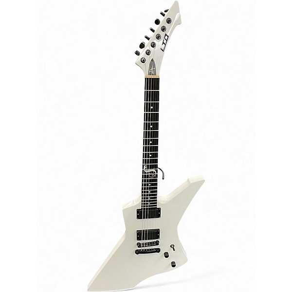 Used ESP LTD James Hetfield Snakebyte White Solid Body Electric Guitar