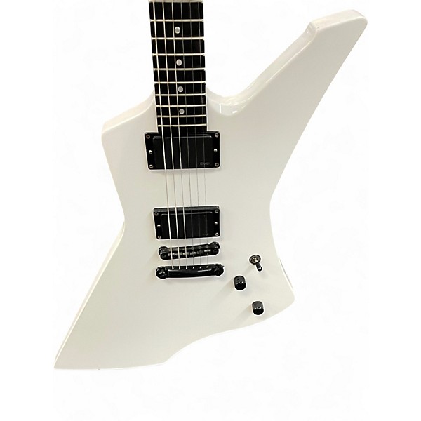 Used ESP LTD James Hetfield Snakebyte White Solid Body Electric Guitar