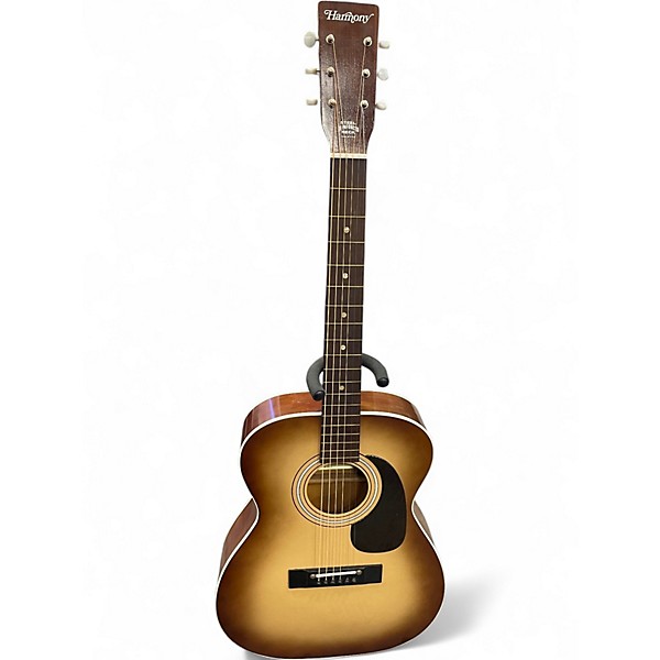 Used Harmony H-6341 ACOUSTIC Brown Sunburst Acoustic Guitar