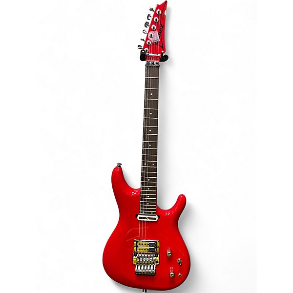 Used Ibanez js2480-mcr Candy Apple Red Solid Body Electric Guitar