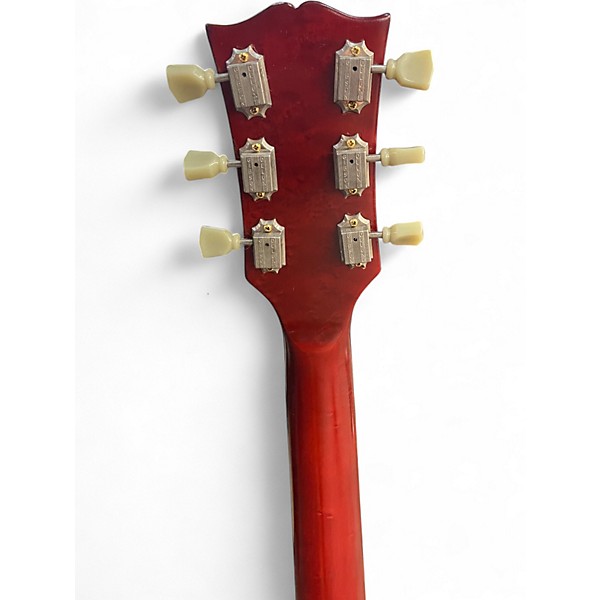 Used Greco Triple Humbucker Les Paul Custom Burgundy Solid Body Electric Guitar