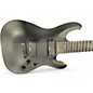 Used Schecter Guitar Research Demon 7 String Black Solid Body Electric Guitar