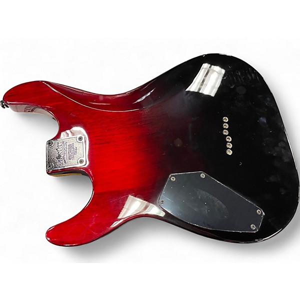 Used Schecter Guitar Research Omen Extreme 6 Crimson Red Burst Solid Body Electric Guitar